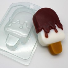 Форма для отливки шоколада "Мороженое/Эскимо"в глазури